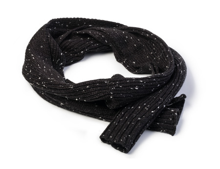 man's scarf isolated on white backgroundの写真素材