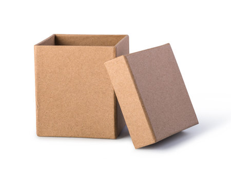 cardboard box isolated on a white background