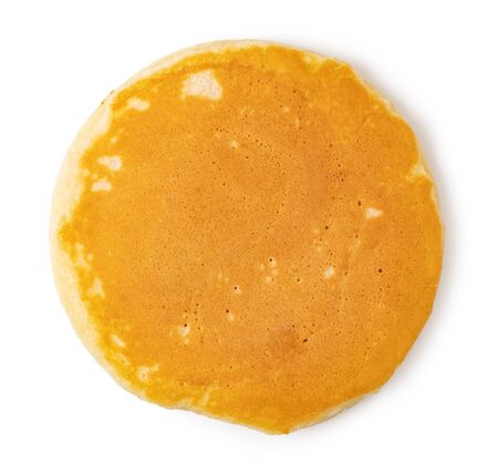 pancakes isolated on a white backgroundの写真素材