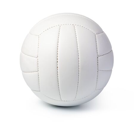 Volleyball Ball Isolated on White Backgroundの写真素材