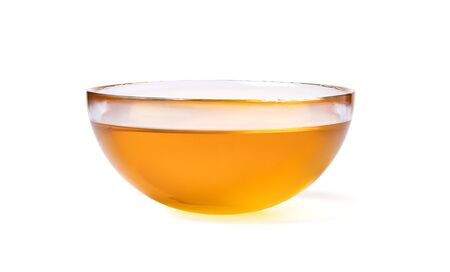 Honey isolated on white backgroundの写真素材