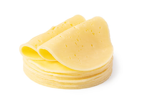 cheese slice isolated on a white background