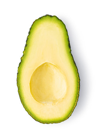 avocado isolated on white background