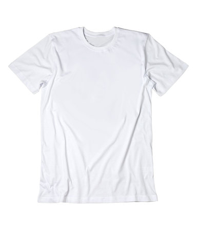 White T Shirt mockup flat. isolated white background