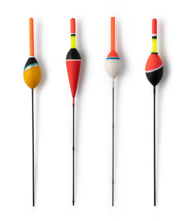fishing floats isolated on a white background