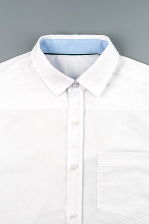 New male shirt on gray background