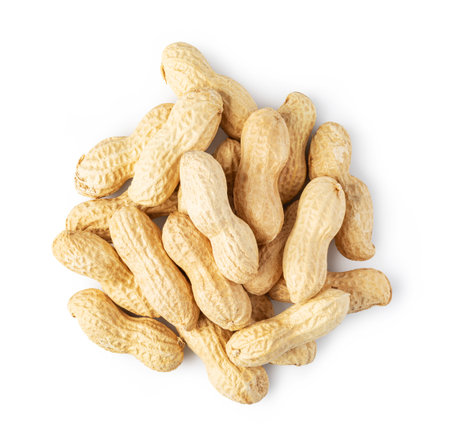 peanuts isolated on white background