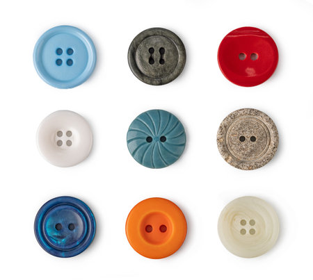 sewing button isolated on white background