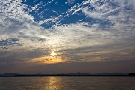 Amazing Sky   Sea before sunset  Image taken in Pagan, Myanmar  Burma の写真素材