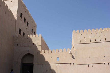 Nakhal Fort is a large fortification in the Al Batinah Region of Oman. It is named after the Wilayah of Nakhal. The fort houses a museum, operated by the Ministry of Tourism, which has exhibits of historic gunsのeditorial素材