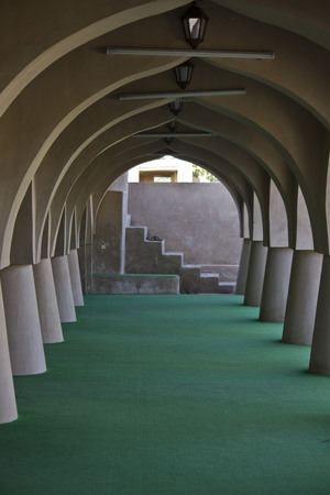 Al Samooda mosque, Jalan Bani Bu Ali, Oman, The very unique multi - domed mosque  in a little village in the Sultanate of Omanのeditorial素材
