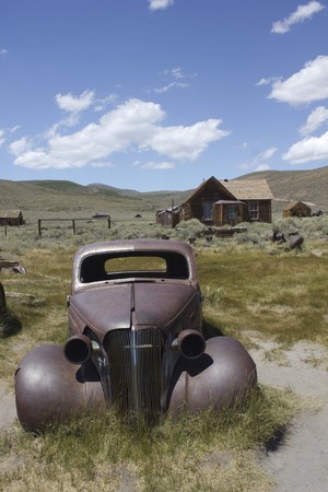 Bodie, California (USA),  Bodie is the best preserved ghost town in California, an original mining town from the late 1800の写真素材