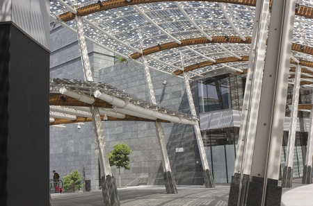 MILAN, ITALY - MAY 10: Piazza Gae Aulenti in Milan ( Gae Aulenti square), new gateway to one of Europes most stylish cities, on May 10 2014のeditorial素材