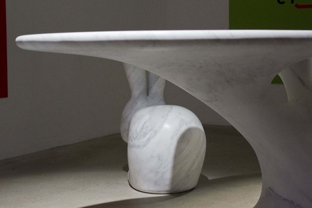 MILAN, ITALY - APR 11: Rabbit Tree by Stefano Giovannoni, during the exhibition Solid Senses, where marble meets art and technology, at Salone del Mobile di Milano, on April 11 2014のeditorial素材