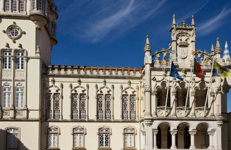 SINTRA, PORTUGAl - OCTOBER 25 2014: Sintra Town Hall building, Portugalのeditorial素材