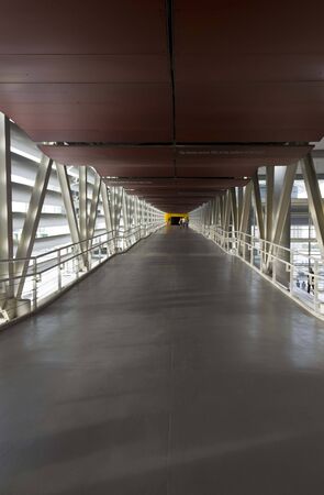 LISBON, PORTUGAL - OCTOBER 24 2014: The entrance hallway to Lisbon Oceanario, with people in the backgroundのeditorial素材