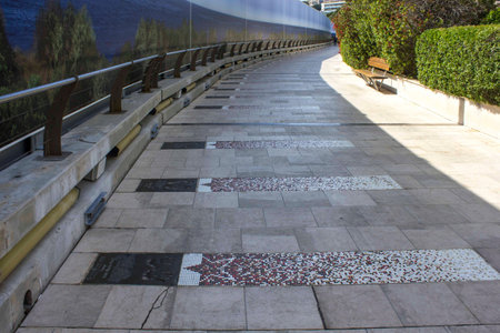 MONTE CARLO, MONACO - APRIL 25 2017: Worl on progress on the waterfron promenade of Monte Carlo,...