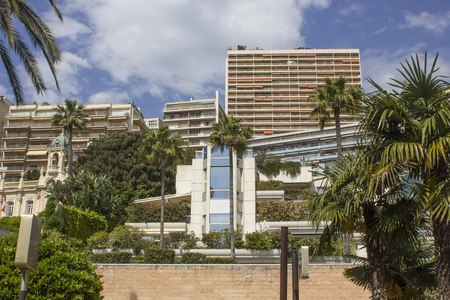 Day View of residential buildings in Monte Carloの写真素材
