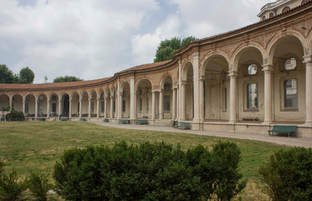 MILAN, ITALY -JUNE 15 2017: Rotonda della Besana historic building in Milanのeditorial素材