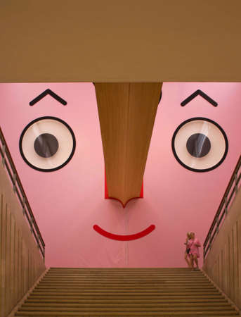 MILAN, ITALY - JUNE 15 2017: design installation at the Triennale design and architecture museum in Milanのeditorial素材