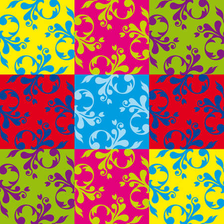 coloured arabesqueのイラスト素材