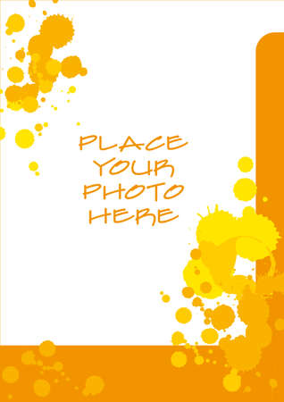 spotted photo frameのイラスト素材