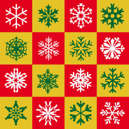 christmas chessboardのイラスト素材