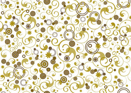 seamless abstract background texture with modern decoration for gift paper in gold and brownのイラスト素材