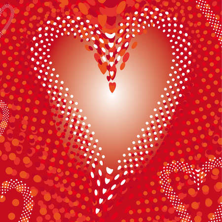 heart explosion abstract background, template for Valentineのイラスト素材