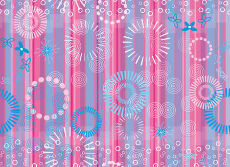 seamless background pattern with lines and wheelsのイラスト素材