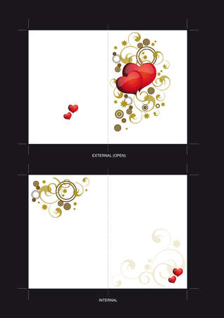 Template for Wedding invitation card designのイラスト素材