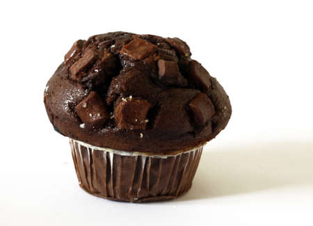 big chocolate greedy muffin still-lifeの写真素材
