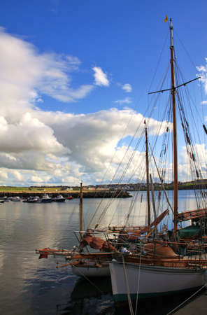 Portrush harbour, northern irelandの写真素材