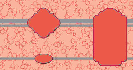 vintage box design, template for cosmetic packaging designのイラスト素材