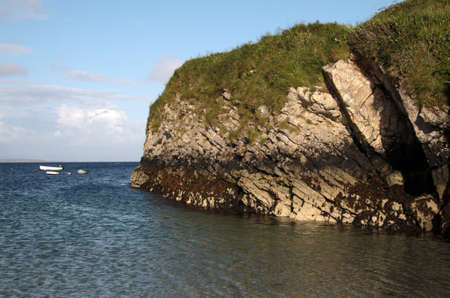 small cliffs at low tyde time in Donegal, Irelandの写真素材