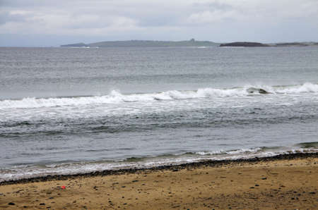 the Streedagh Strand in Sligo county, place of shipwreck of Spanish Armada in 1588, Irelandの写真素材