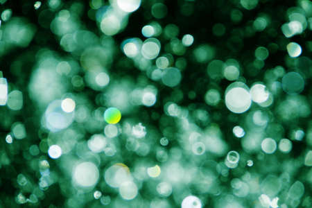 abstract water drops green backgroundの写真素材
