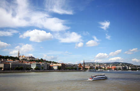 River Danube in Budapestの写真素材