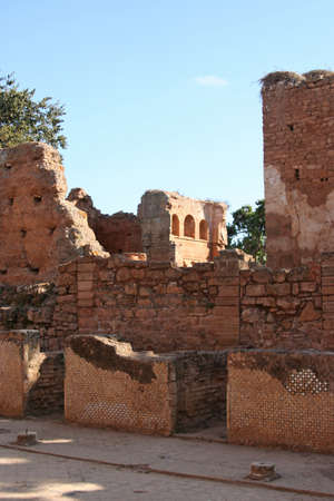 Cellah necropolis ruins, Moroccoの写真素材