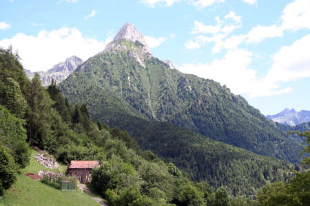mountain landscape in northern Italyの写真素材