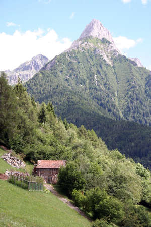 mountain landscape in northern Italyの写真素材