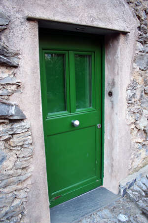 green doorの写真素材