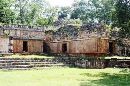 Ruta Puuc ruins in Yucatanの写真素材