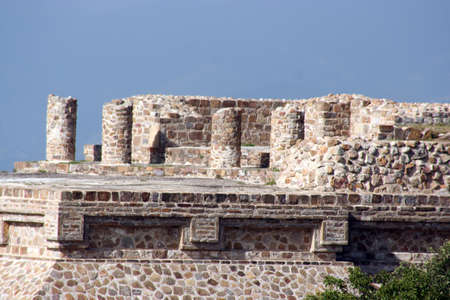 Monte Alban architecture, Mexicoの写真素材