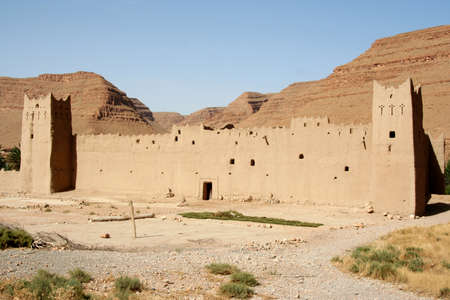moroccan old kasbahの写真素材