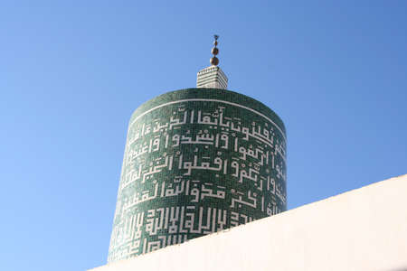 muslim minaret in moroccoの写真素材