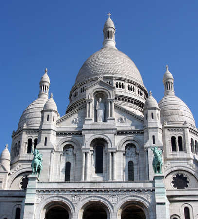 Sacre-coeur cathedral in Parisの写真素材