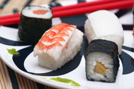 sushi piecesの写真素材