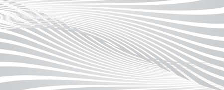 Abstract curved lines background in greyのイラスト素材