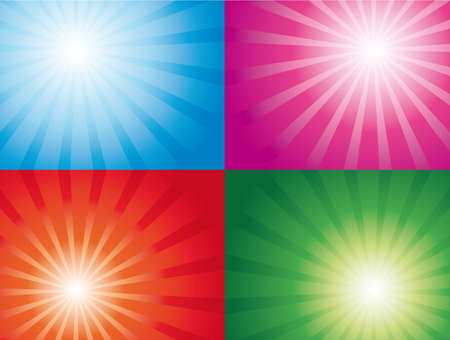abstract background with gradient diagonal rays in four colours combinationのイラスト素材